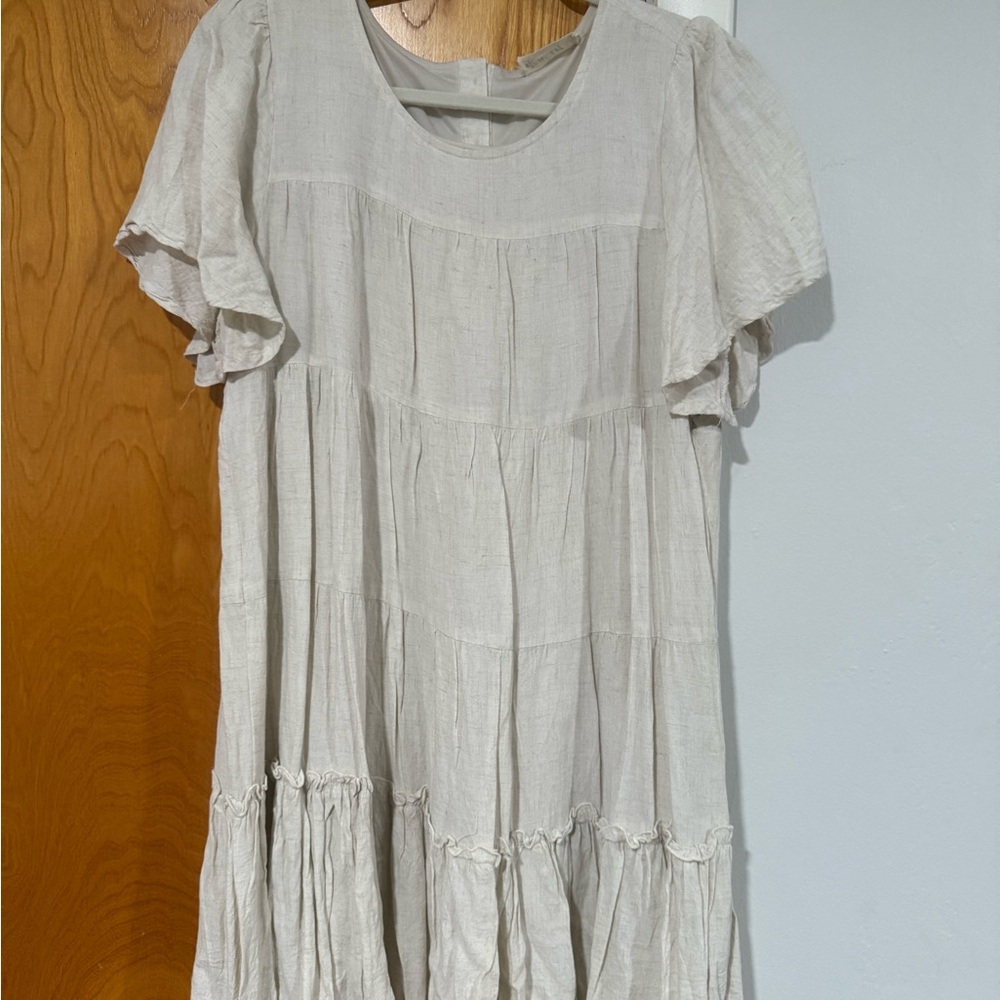 Light Cream Flowy Dress